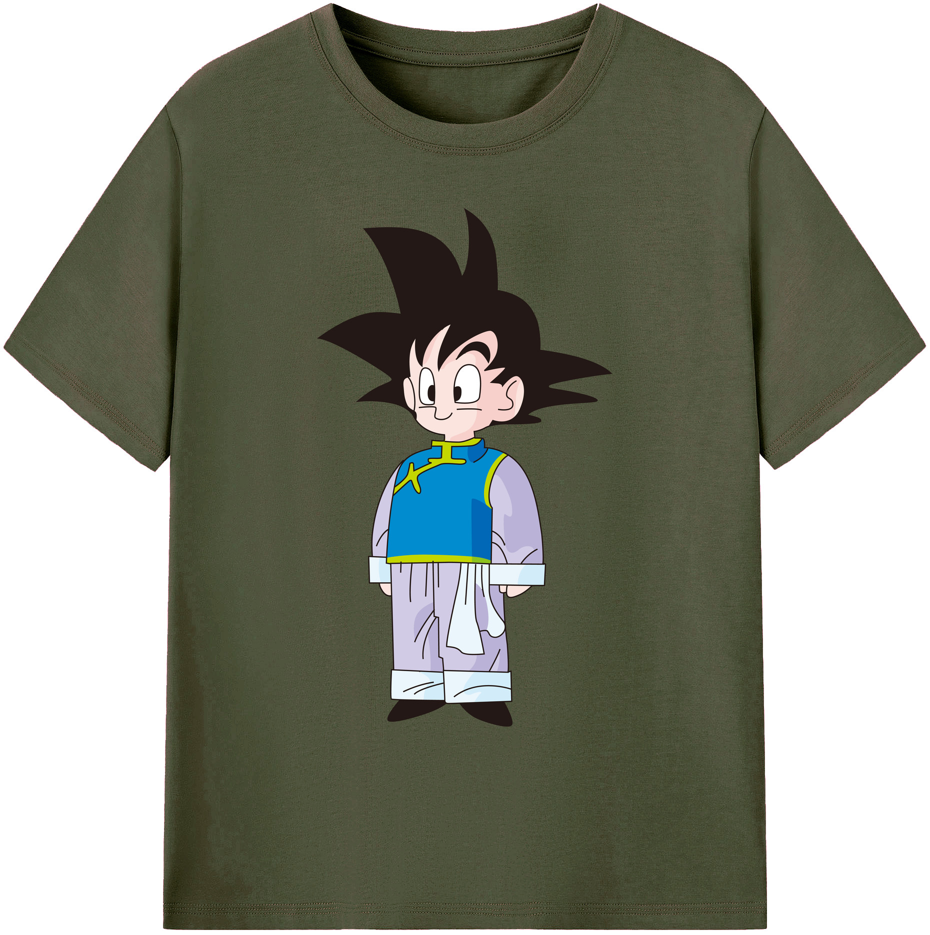 （画像用） ドラゴンボール 孫悟空（そん ごくう）Son Goku カカロット DRAGON BALL Kakarotto 綿100％ メンズ半袖Tシャツ｜肌触りやわらか＆通気性